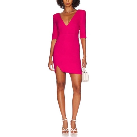 EUC LITA by Ciara plus size Fashionable pink mini dresS with shoulder pads - Picture 1 of 7